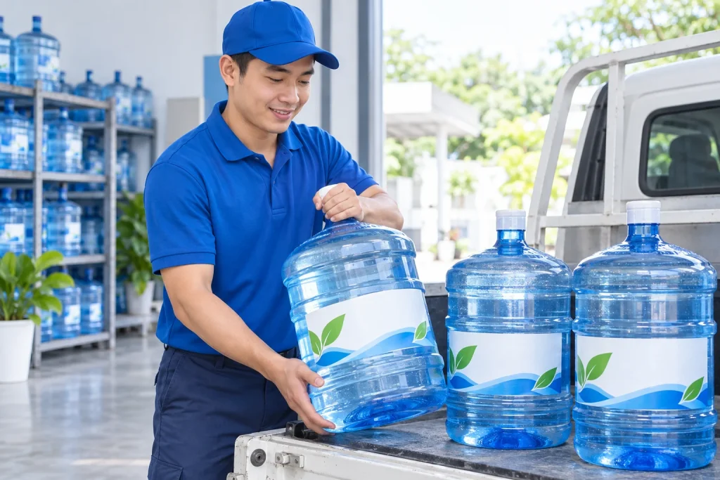 Dịch vụ đổi nước tận nơi — minh họa